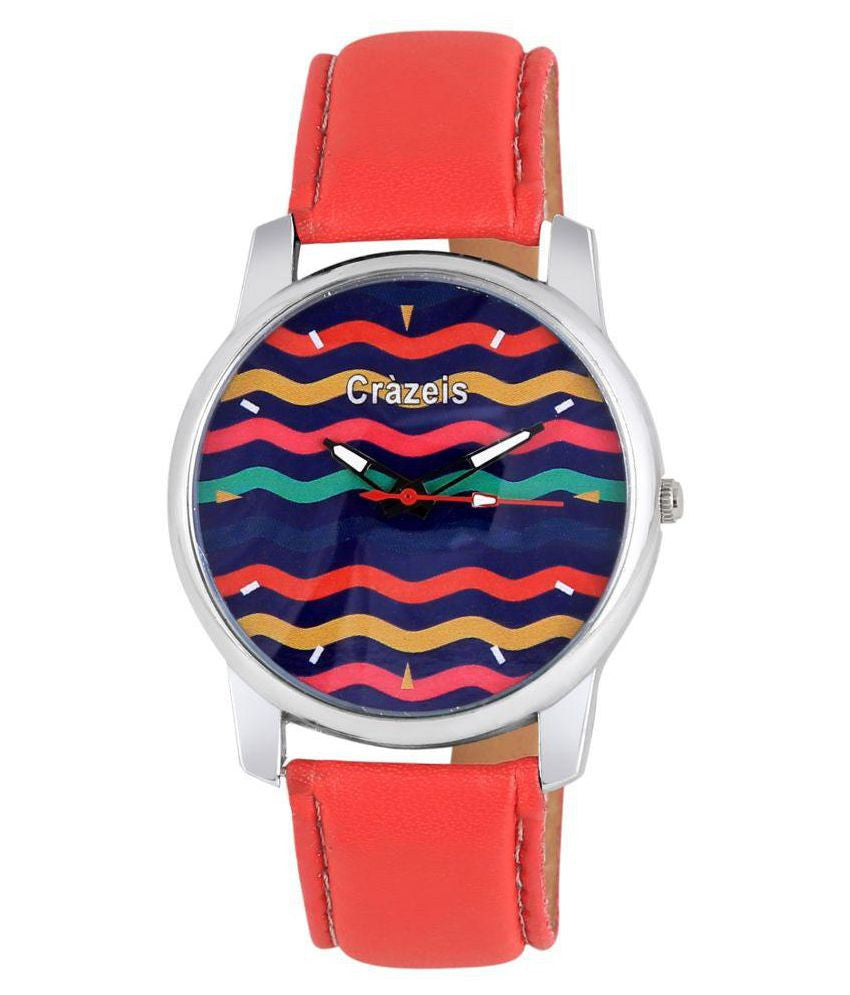 Red Analog Watch