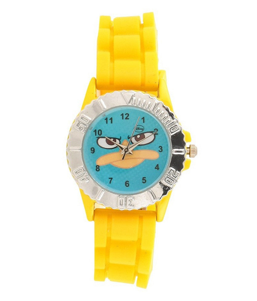 Disney Yellow & Blue Phineas Analog Watch