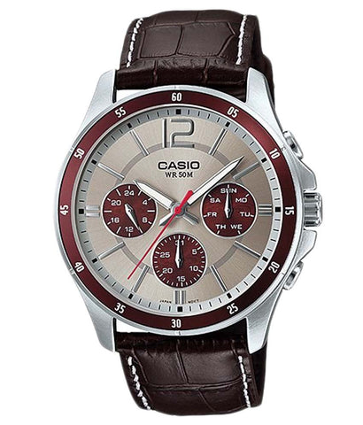 Casio Enticer Analog Grey Dial Men's Watch