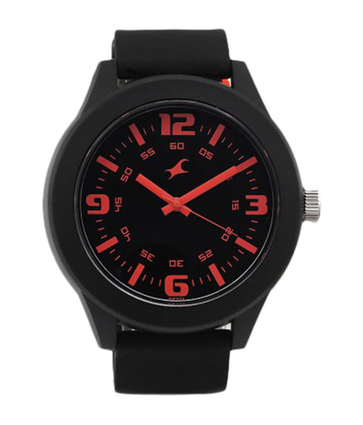 Black Dial Analog Watch (38003pp13)