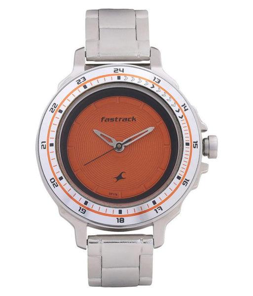 Orange Dial Analog Watch for Women