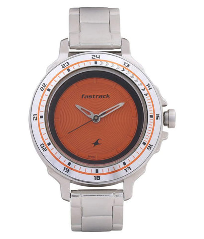Orange Dial Analog Watch for Women